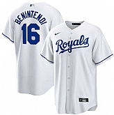 Royals 16 Andrew Benintendi White Nike Cool Base Jersey Dzhi,baseball caps,new era cap wholesale,wholesale hats